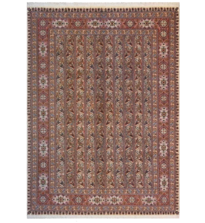 Handmade Beige Persian Moud Wool Area Rug 014050